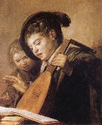 Frans Hals Two Singing Boys oil painting reproduction